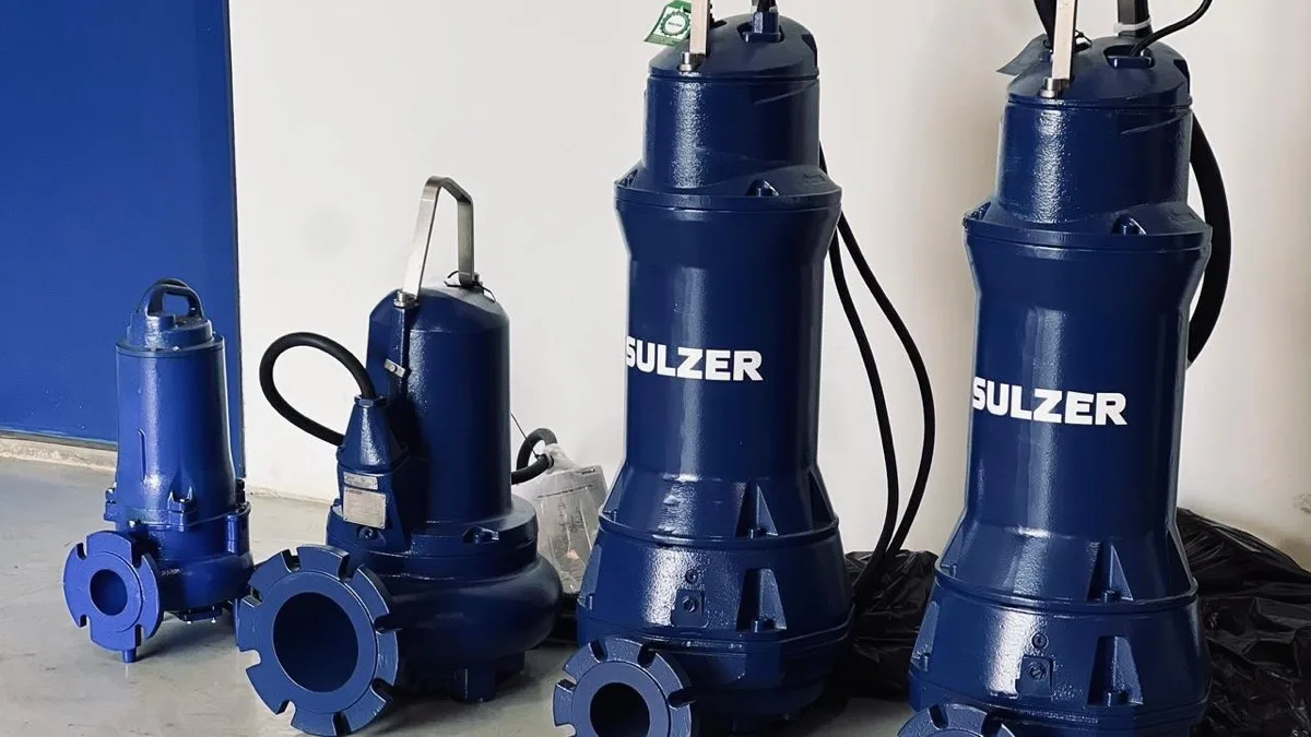 Bombas submersíveis Sulzer da frota de locação da A. Rieping