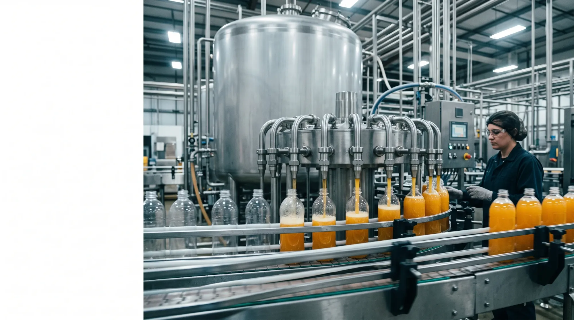 Bomba Grundfos em engarrafadora de bebidas