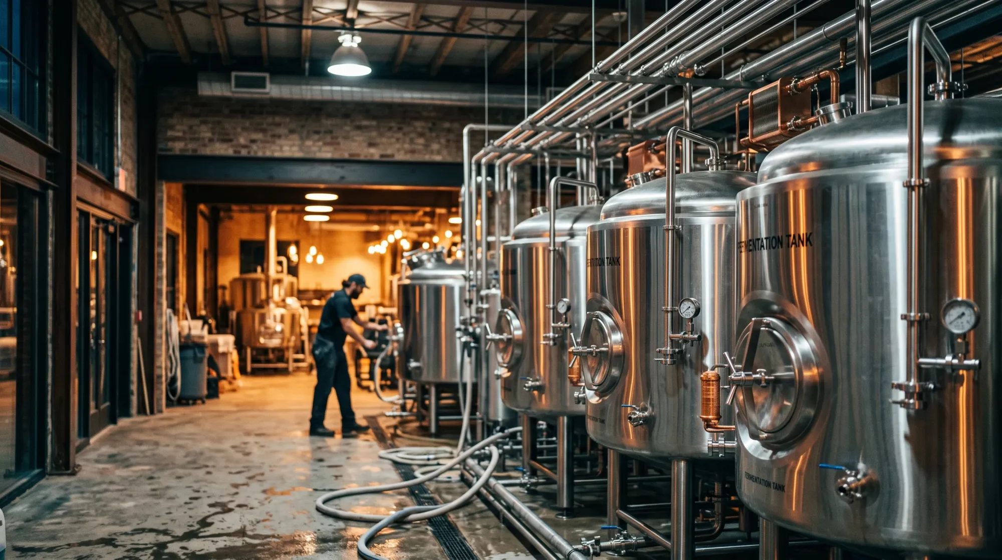 Bomba Grundfos CM em aplicação cervejeira