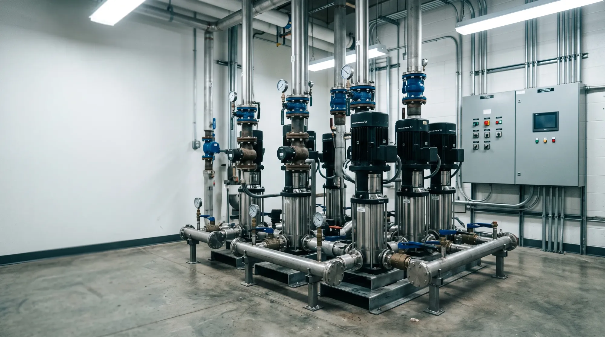 Bomba multi-estágio Schneider em sistema de pressurização